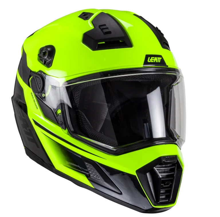 Capacete Leatt 8.5 Adventure com Óculos V25 Amarelo/Preto